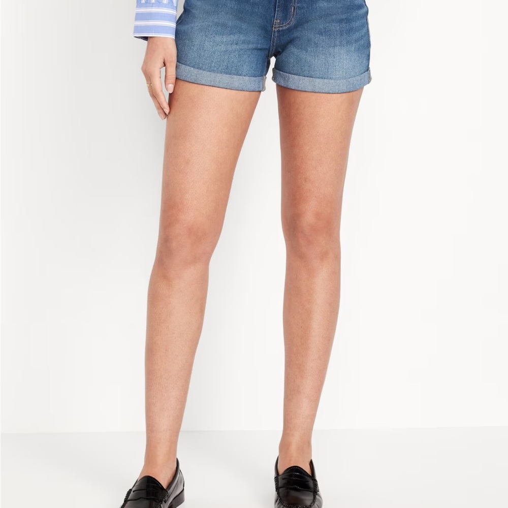 Women's Blue Denim Shorts